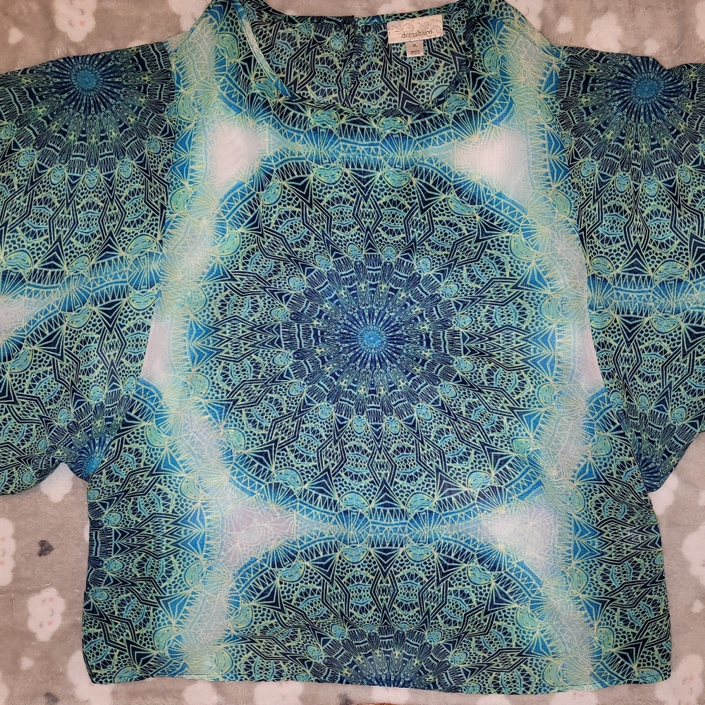 Womens Dressbarn kimono style blouse size XL